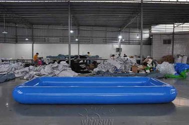 Rechteckiger großer aufblasbarer Swimmingpool, luftdichtes aufblasbares Pool 0.9mm PVCs