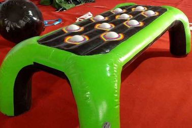 China Grüne Farbaufblasbare wechselwirkende Spiele flammhemmend mit Gewicht 12kgs usine
