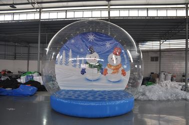 China Schnee-Showbälle des Vorrates im Verkauf aufblasbare, Weihnachtsschneekugel, aufblasbarer Weihnachtsanzeigenball für Dekoration usine