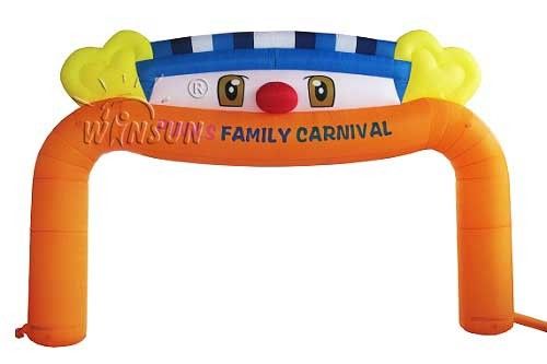 Clown-themenorientierter aufblasbarer willkommener Bogen für Familien-Karneval im Freien fournisseur