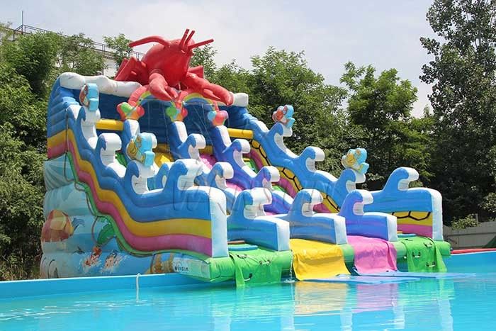 Hummer-aufblasbares Wasser-Park-Pool-Dia für Erwachsene/Kinder 9x6x8.2m fournisseur