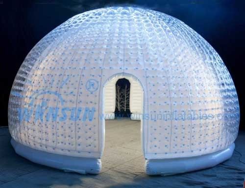 Schönes klares aufblasbares Blasen-Zelt, 6m Durchmesser-Explosions-Hauben-Zelt