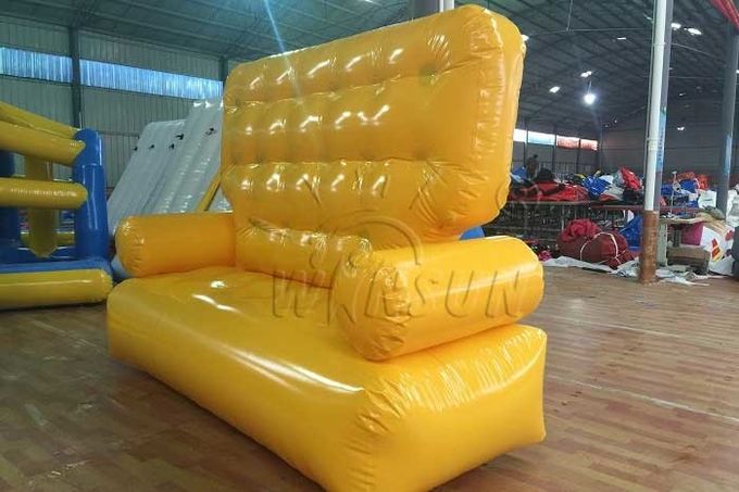 Gelbe Farbaufblasbares Couch-Sofa umweltfreundlich für Tätigkeiten im Freien