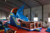 Wasser-beständige enorme aufblasbare trocknen Dia-Haifisch themenorientiertes 12x4x6.5m fournisseur