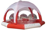 Großer aufblasbarer Swimmingpool PVCs, enormes aufblasbares Kreis-Pool mit Zelt fournisseur