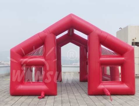 Rote Farbaufblasbares Ereignis-Zelt, Wasser-beständiges großes Explosions-Zelt