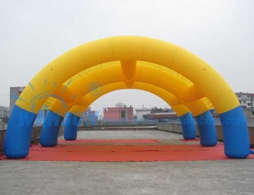 Kundengebundenes Größen-aufblasbares Ereignis-Zelt/Bogen-Zelt 0.9mm PVC gemacht