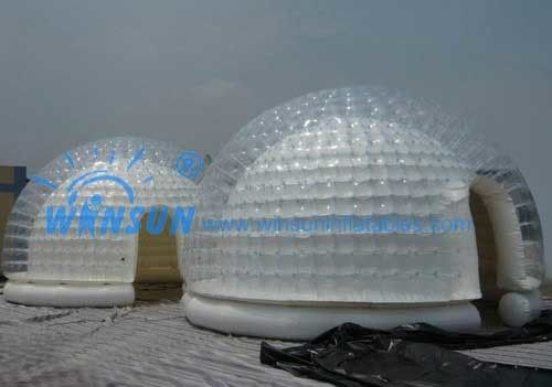 Schönes klares aufblasbares Blasen-Zelt, 6m Durchmesser-Explosions-Hauben-Zelt